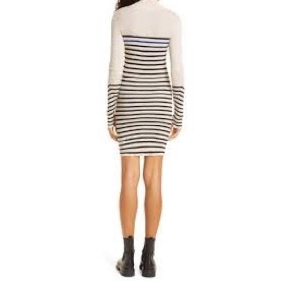 Rag & Bone Kate Turtleneck Sweater Mini Dress Cashmere Blend Striped Long sleeve - Picture 3 of 16
